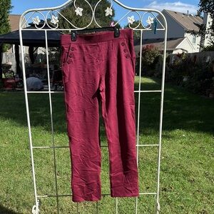 Betabrand Burgundy Apparel